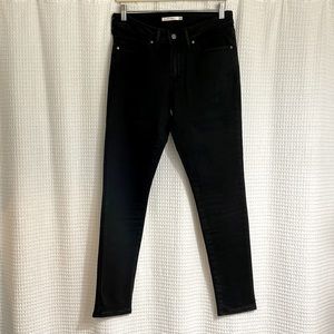 Levi 711 Skinny Jeans, W 30 L 30, Black